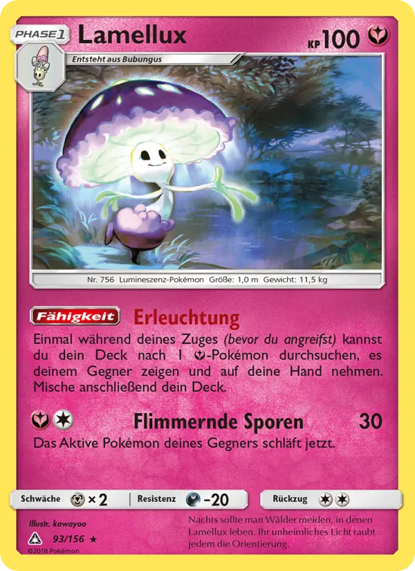 Karte Lamellux aus Ultra-Prisma, Nummer 93/156