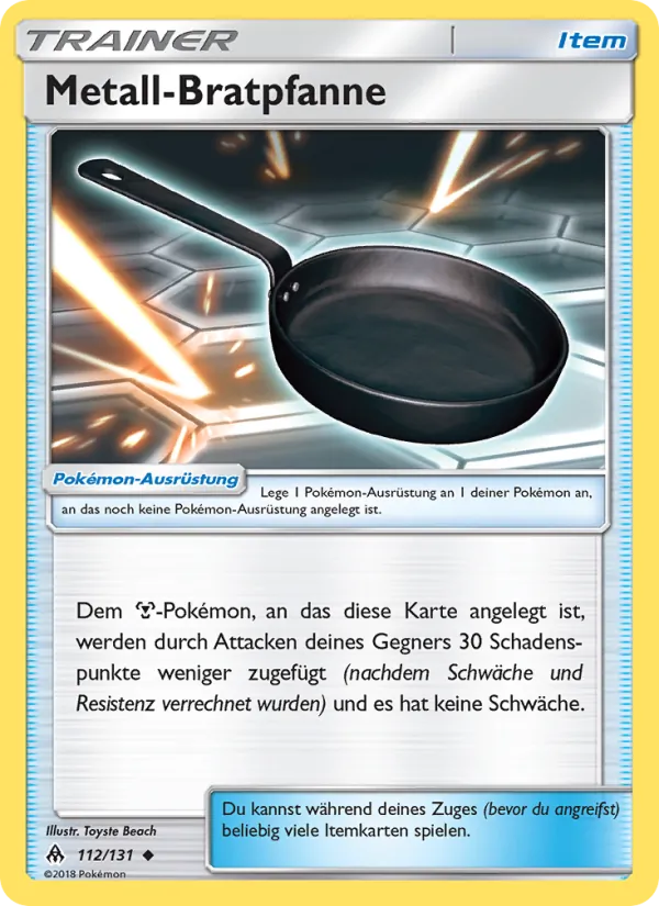 Karte Metall-Bratpfanne aus Grauen Der Lichtfinsternis, Nummer 112/131