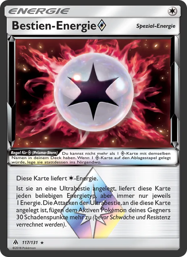 Karte Bestien-Energie ◇ aus Grauen Der Lichtfinsternis, Nummer 117/131