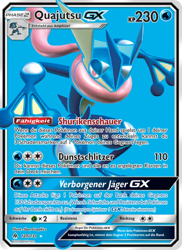 Karte Quajutsu GX aus Grauen Der Lichtfinsternis, Nummer 120/131
