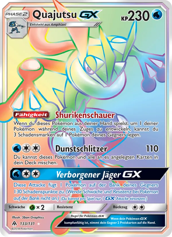 Karte Quajutsu GX aus Grauen Der Lichtfinsternis, Nummer 133/131