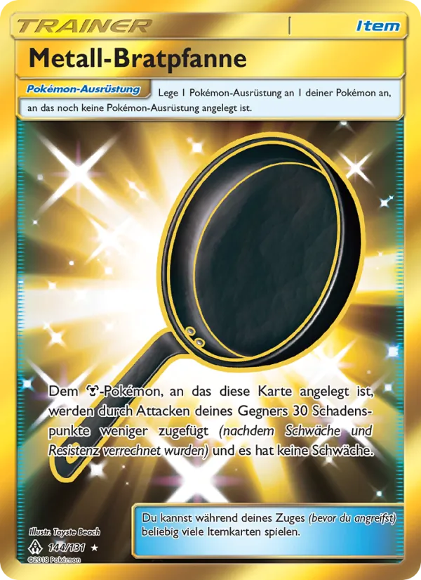 Karte Metall-Bratpfanne aus Grauen Der Lichtfinsternis, Nummer 144/131