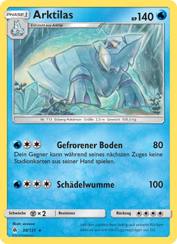 Karte Arktilas aus Grauen Der Lichtfinsternis, Nummer 30/131