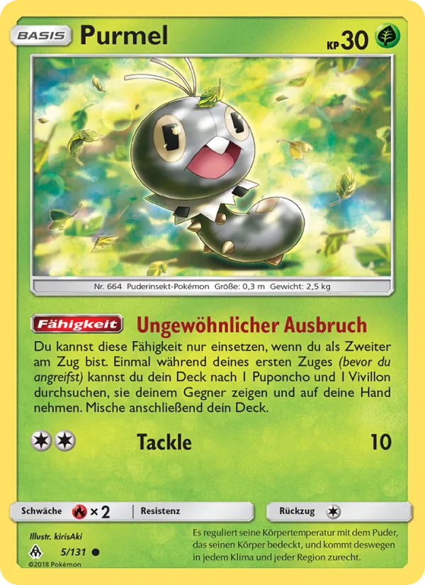 Karte Purmel aus Grauen Der Lichtfinsternis, Nummer 5/131