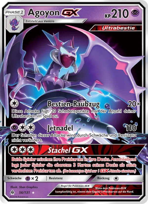 Karte Agoyon GX aus Grauen Der Lichtfinsternis, Nummer 56/131