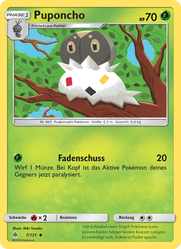 Karte Puponcho aus Grauen Der Lichtfinsternis, Nummer 7/131
