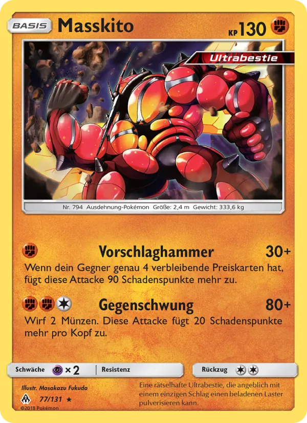 Karte Masskito aus Grauen Der Lichtfinsternis, Nummer 77/131