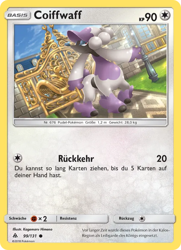 Karte Coiffwaff aus Grauen Der Lichtfinsternis, Nummer 99/131