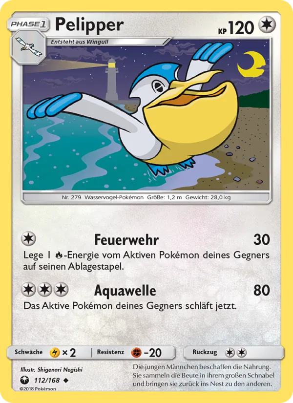 Karte Pelipper aus Sturm Am Firmament, Nummer 112/168