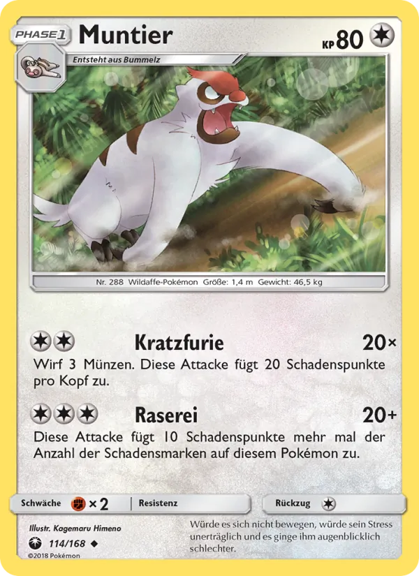 Karte Muntier aus Sturm Am Firmament, Nummer 114/168
