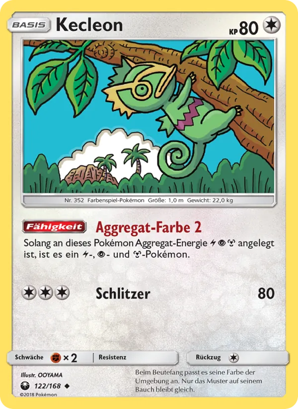 Karte Kecleon aus Sturm Am Firmament, Nummer 122/168