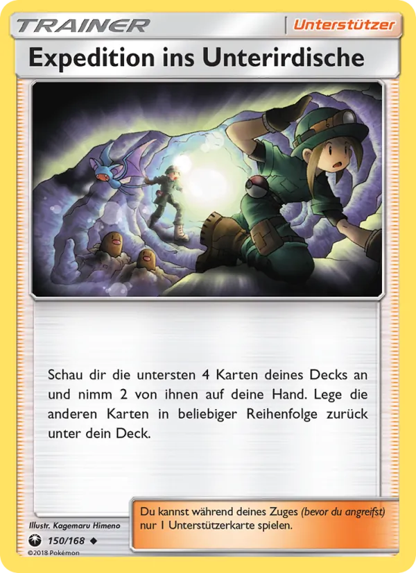 Karte Expedition ins Unterirdische aus Sturm Am Firmament, Nummer 150/168