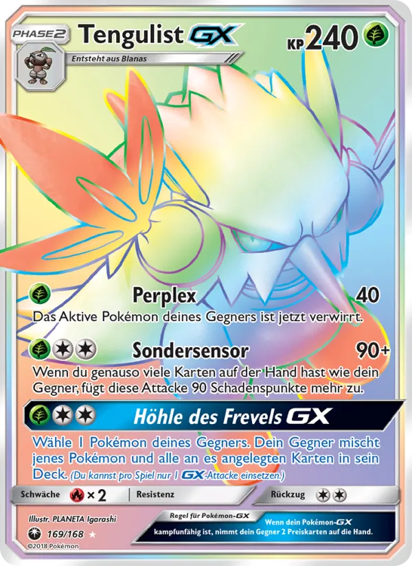 Karte Tengulist GX aus Sturm Am Firmament, Nummer 169/168