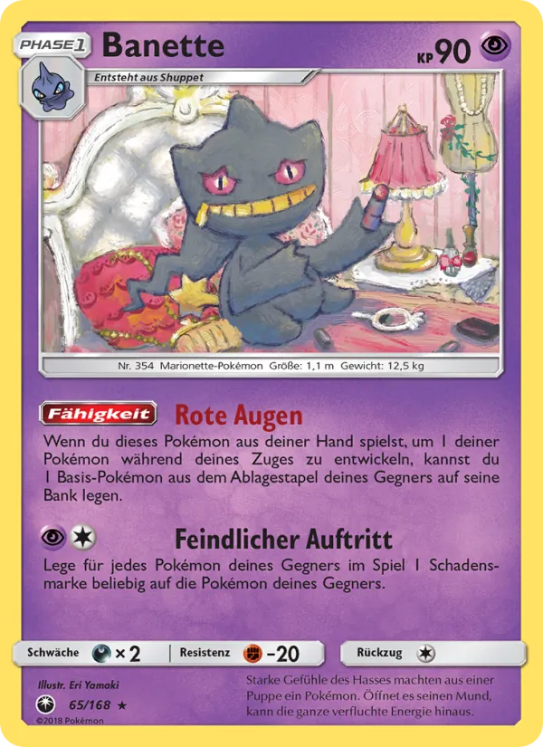 Karte Banette aus Sturm Am Firmament, Nummer 65/168