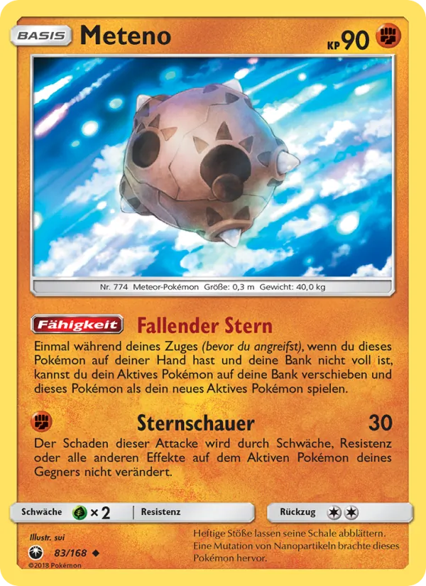 Karte Meteno aus Sturm Am Firmament, Nummer 83/168