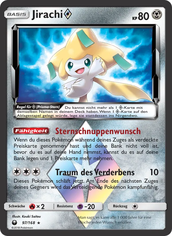 Karte Jirachi ◇ aus Sturm Am Firmament, Nummer 97/168