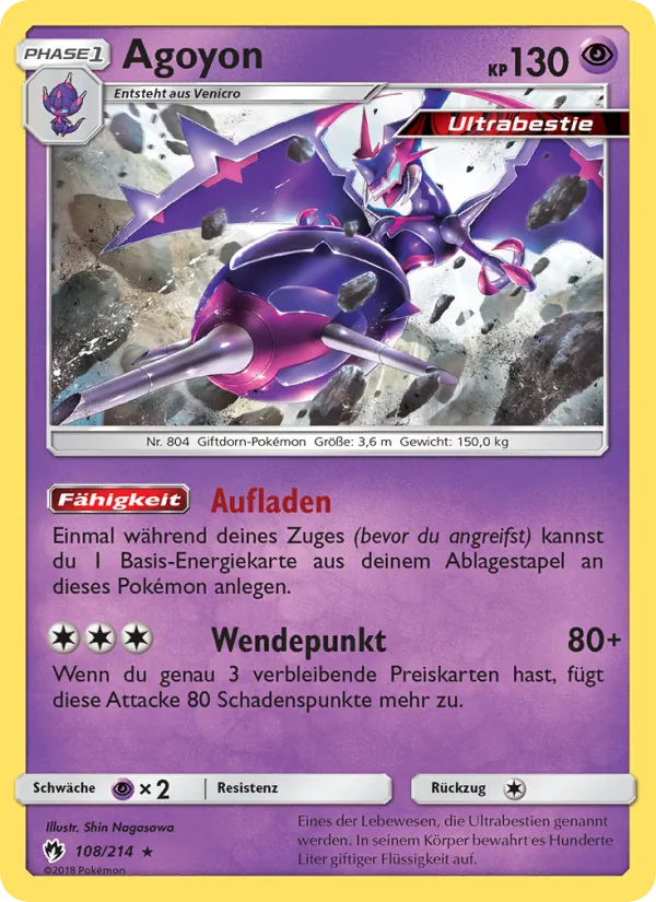 Karte Agoyon aus Echo des Donners, Nummer 108/214