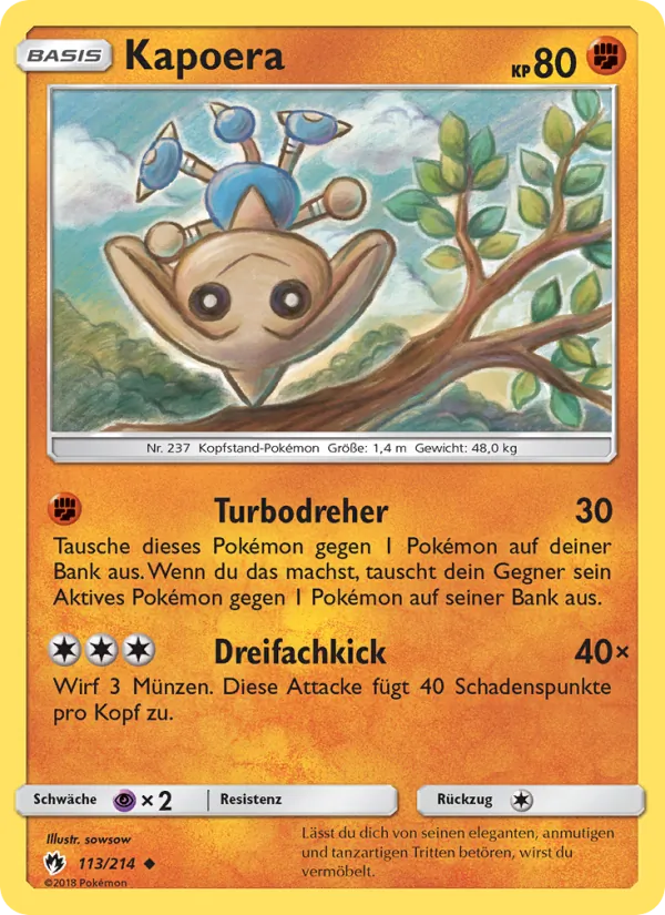 Karte Kapoera aus Echo des Donners, Nummer 113/214