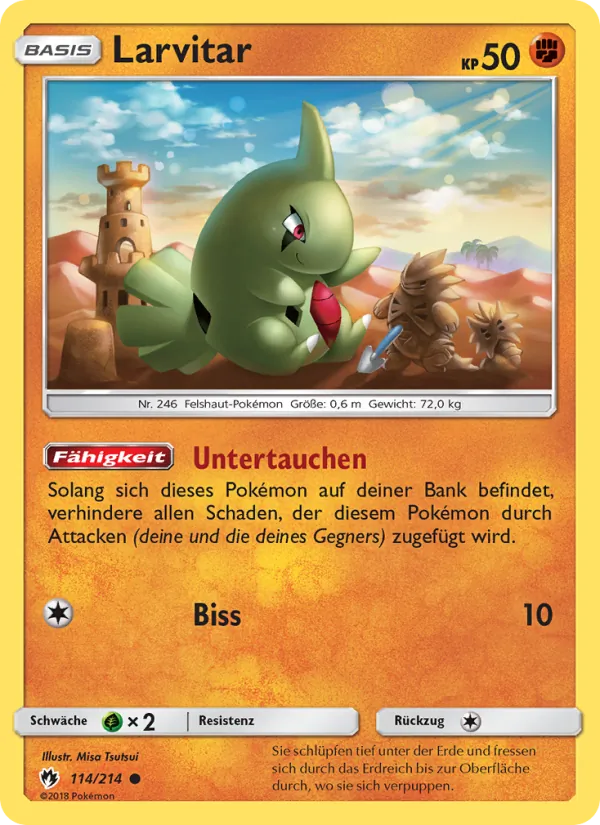 Karte Larvitar aus Echo des Donners, Nummer 114/214