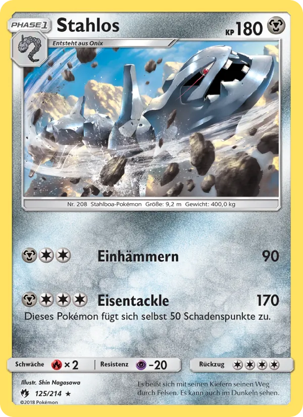 Karte Stahlos aus Echo des Donners, Nummer 125/214