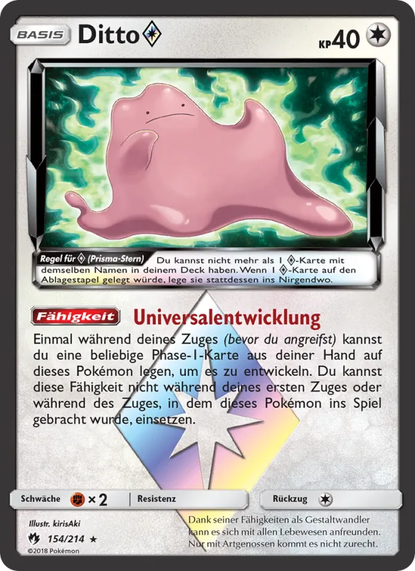 Karte Ditto ◇ aus Echo des Donners, Nummer 154/214