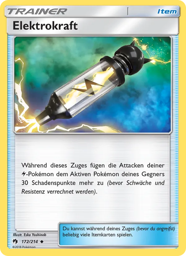 Karte Elektrokraft aus Echo des Donners, Nummer 172/214