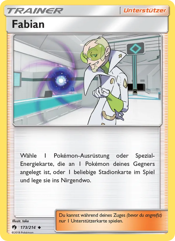 Karte Fabian aus Echo des Donners, Nummer 173/214