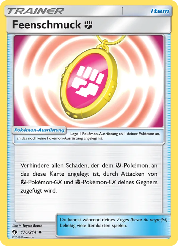 Karte Feenschmuck Fighting aus Echo des Donners, Nummer 176/214