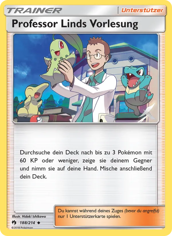 Karte Professor Linds Vorlesung aus Echo des Donners, Nummer 188/214