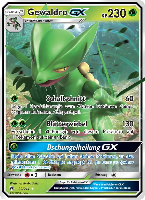 Karte Gewaldro GX aus Echo des Donners, Nummer 22/214