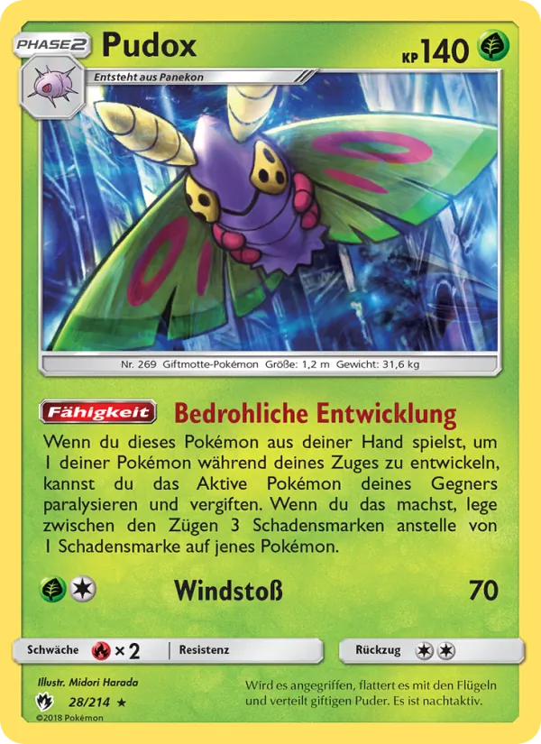 Karte Pudox aus Echo des Donners, Nummer 28/214