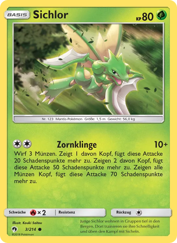 Karte Sichlor aus Echo des Donners, Nummer 3/214