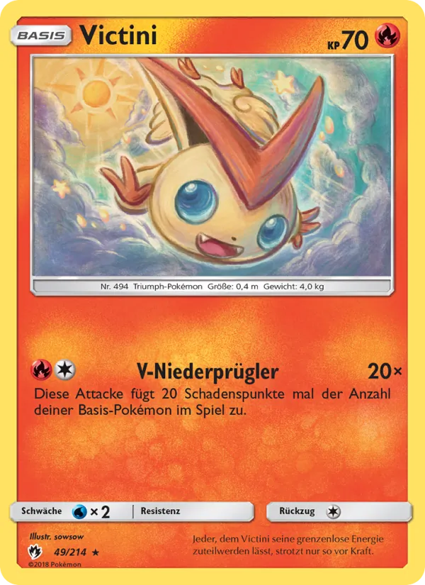 Karte Victini aus Echo des Donners, Nummer 49/214