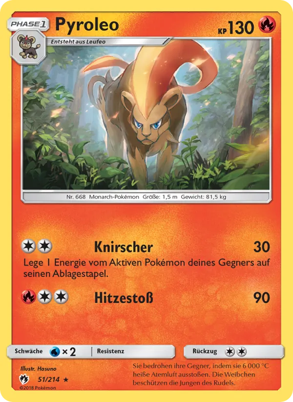 Karte Pyroleo aus Echo des Donners, Nummer 51/214