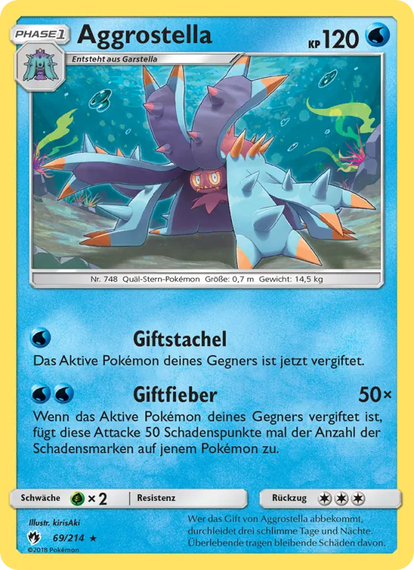 Karte Aggrostella aus Echo des Donners, Nummer 69/214