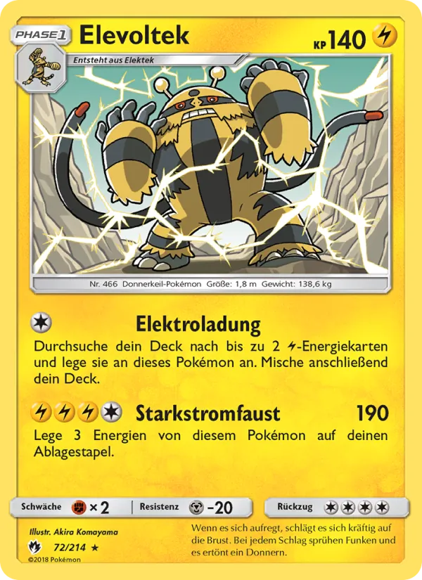 Karte Elevoltek aus Echo des Donners, Nummer 72/214