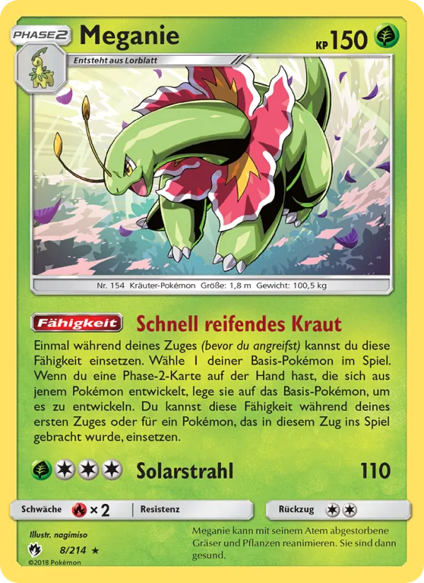Karte Meganie aus Echo des Donners, Nummer 8/214