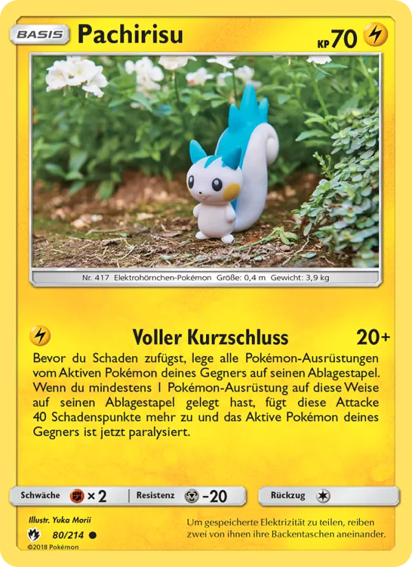 Karte Pachirisu aus Echo des Donners, Nummer 80/214
