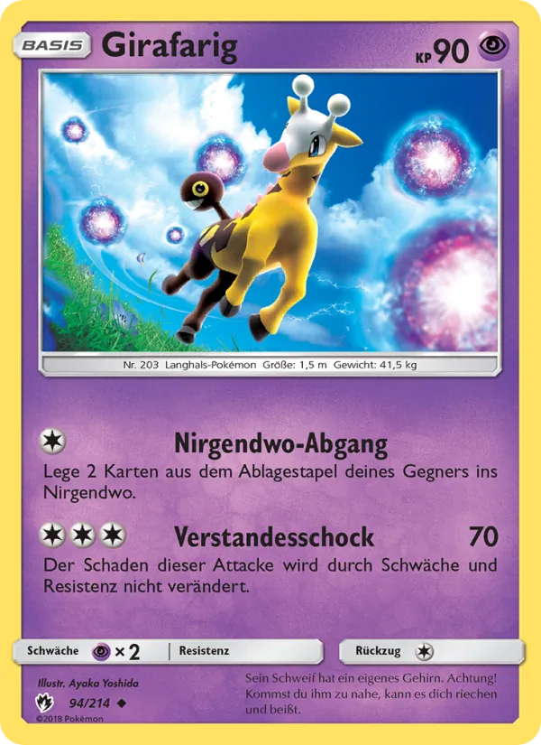 Karte Girafarig aus Echo des Donners, Nummer 94/214