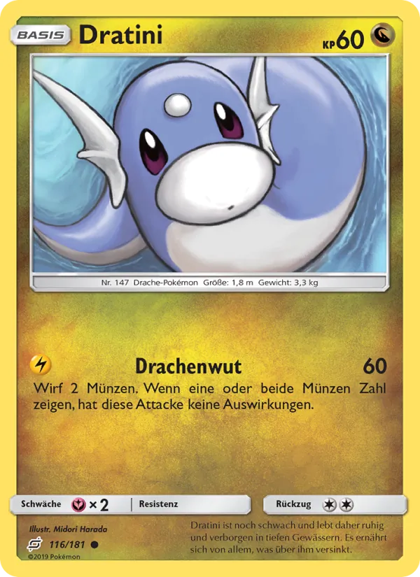 Karte Dratini aus Teams Sind Trumpf, Nummer 116/181