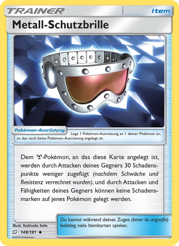 Karte Metall-Schutzbrille aus Teams Sind Trumpf, Nummer 148/181