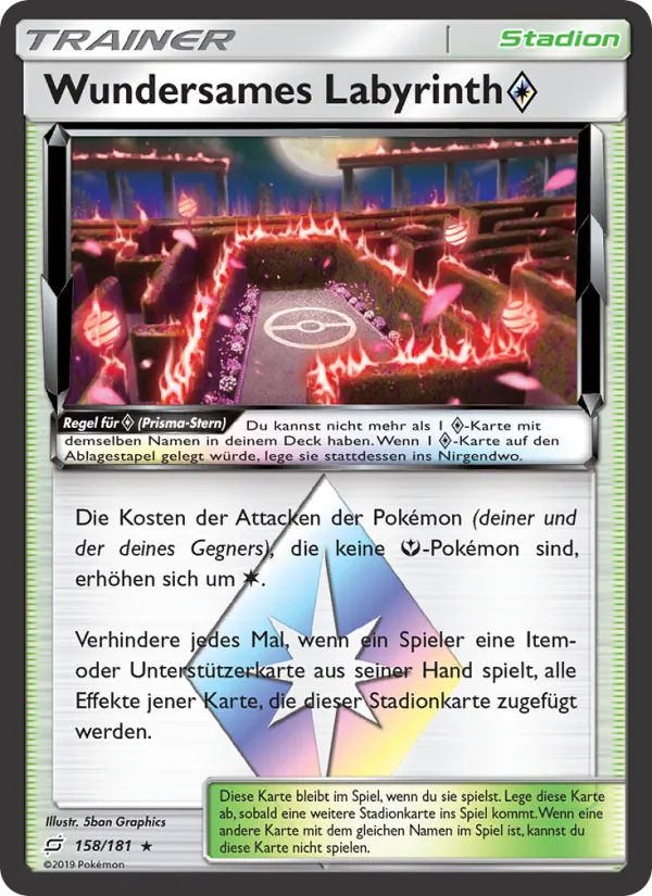 Karte Wundersames Labyrinth ◇ aus Teams Sind Trumpf, Nummer 158/181