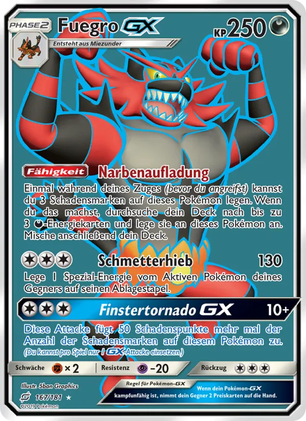 Karte Fuegro GX aus Teams Sind Trumpf, Nummer 167/181