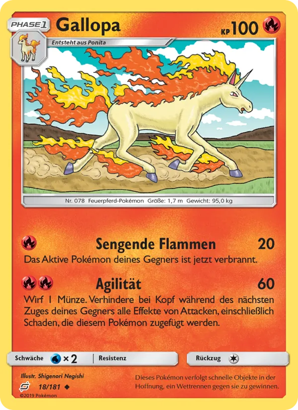 Karte Gallopa aus Teams Sind Trumpf, Nummer 18/181