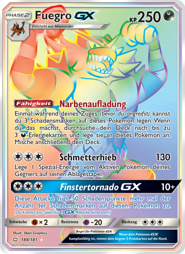 Karte Fuegro GX aus Teams Sind Trumpf, Nummer 188/181