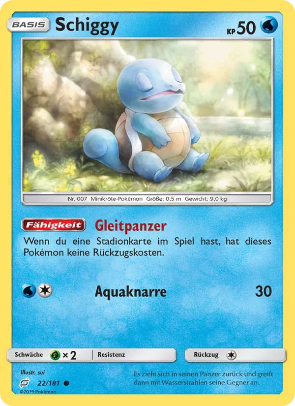 Karte Schiggy aus Teams Sind Trumpf, Nummer 22/181