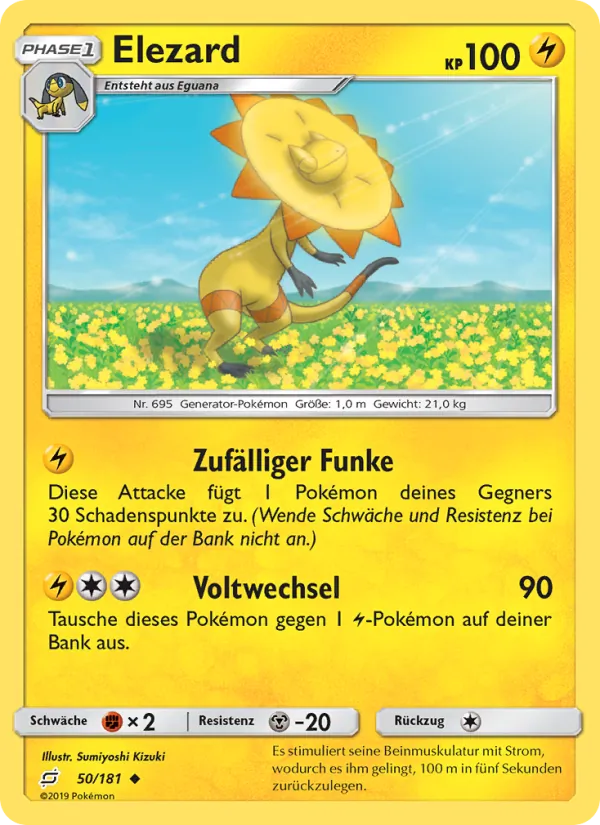 Karte Elezard aus Teams Sind Trumpf, Nummer 50/181