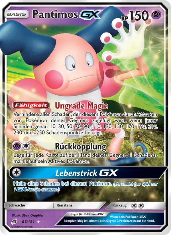 Karte Pantimos GX aus Teams Sind Trumpf, Nummer 67/181