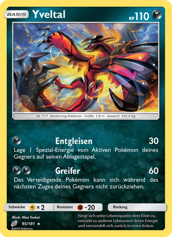Karte Yveltal aus Teams Sind Trumpf, Nummer 95/181
