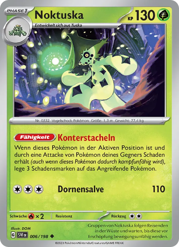 Karte Noktuska aus Karmesin & Purpur, Nummer 006/198